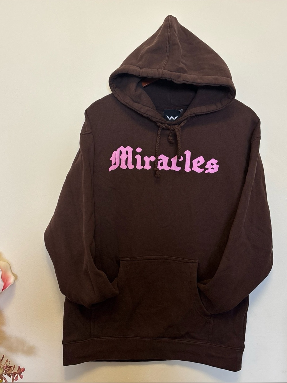 Elevation Worship Unisex Hoodie Sweatshirt Brown Miracles Size MEDIUM  pockets